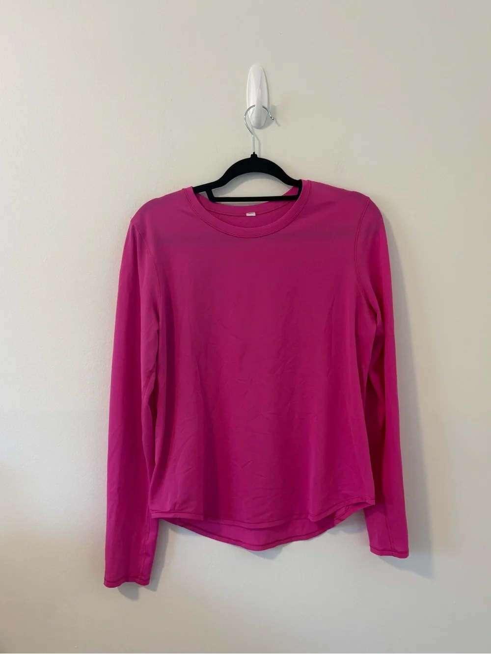 Lululemon High-Neck Running and Training Long Sleeve Shirt Pink